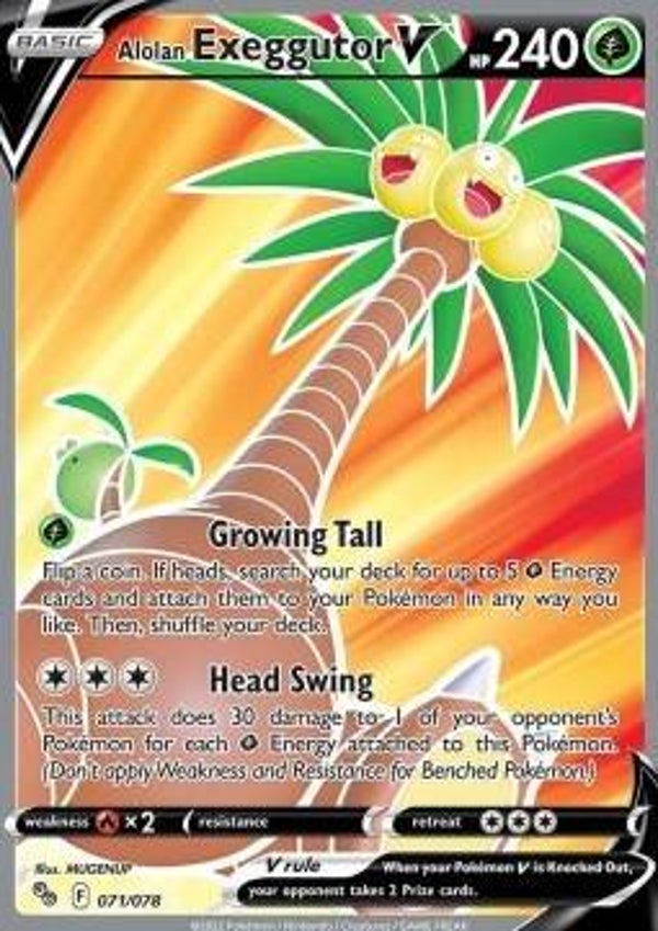 Alolan Exeggutor V 071/078 Pokemon Go