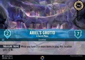Disney Lorcana Ariel's Grotto A Secret Place 219/204 Ursula's Return