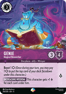 Disney Lorcana Genie Magical Researcher 210/204 Winterspell
