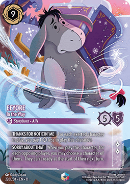 Disney Lorcana Eeyore In the Way 226/204 Winterspell