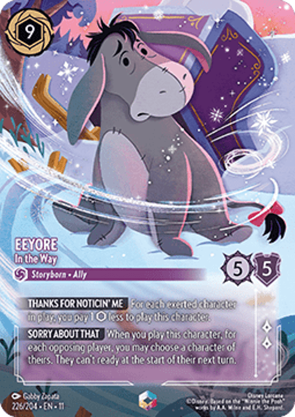 Disney Lorcana Eeyore In the Way 226/204 Winterspell