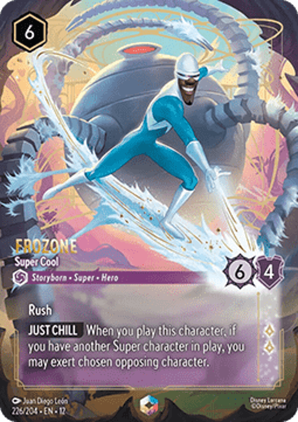 Disney Lorcana Frozone Super Cool 226/204 Wilds Unknown