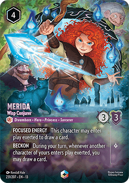 Disney Lorcana Merida Wisp Conjurer 231/207 Attack of the Vine!