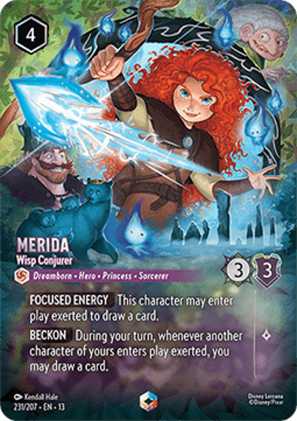 Disney Lorcana Merida Wisp Conjurer 231/207 Attack of the Vine!