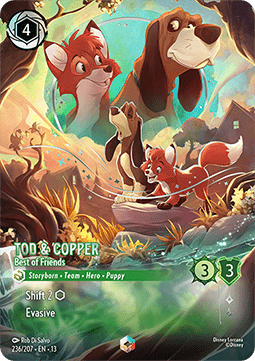 Disney Lorcana Tod & Copper Best of Friends Attack of the Vine!