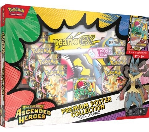 Ascended Heroes Premium Poster Collection Mega Lucario