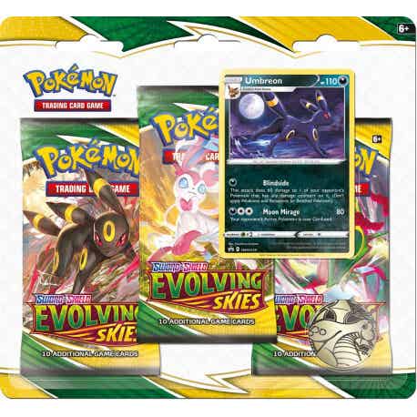 3 Pack Blister Evolving Skies Umbreon