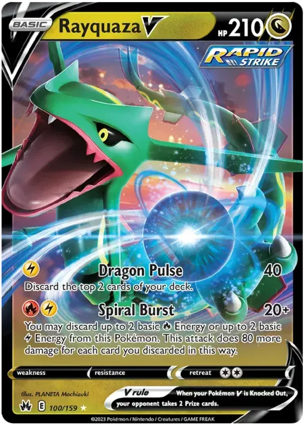Rayquaza V 100/159 Crown Zenith