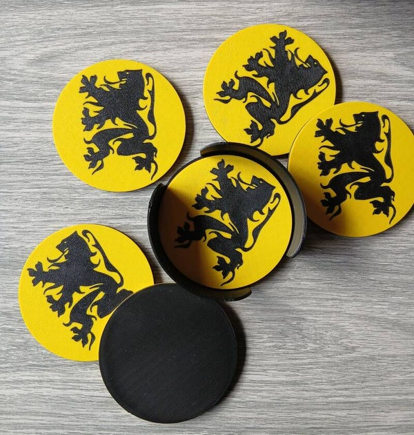 Set 3D geprinte onderzetters