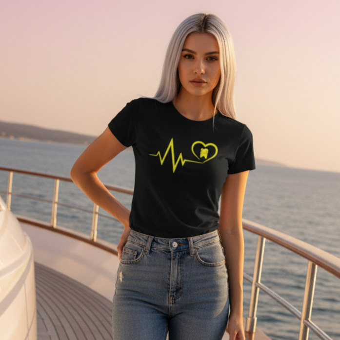 tshirt hartslag (dames)