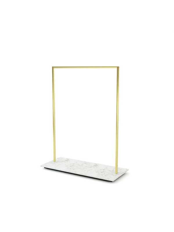 Clothing rack 'Rainbow' shiny gold / marble