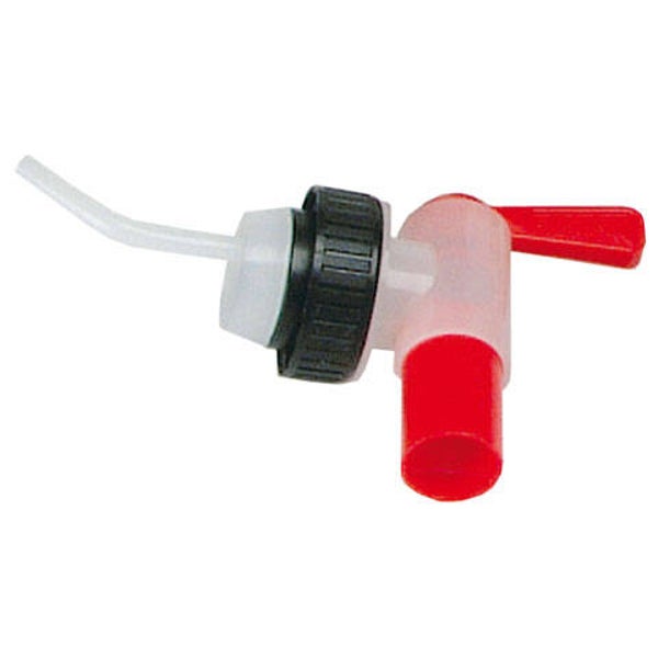 Tappkran för 5-10 L dunk. Vridbar  från stängd till fullt öppen, art.nr 32105 HJ