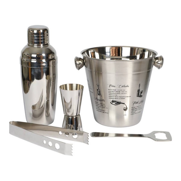 DELUXE FIVE PCS BAR SET  Rostfritt stål