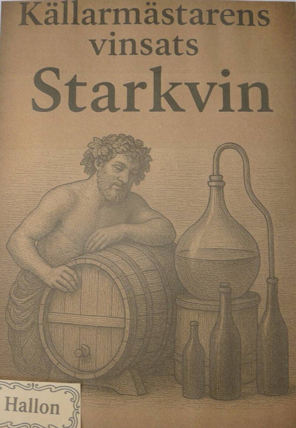 Källarmästarens starkvin Hallon.Art.nr.100020