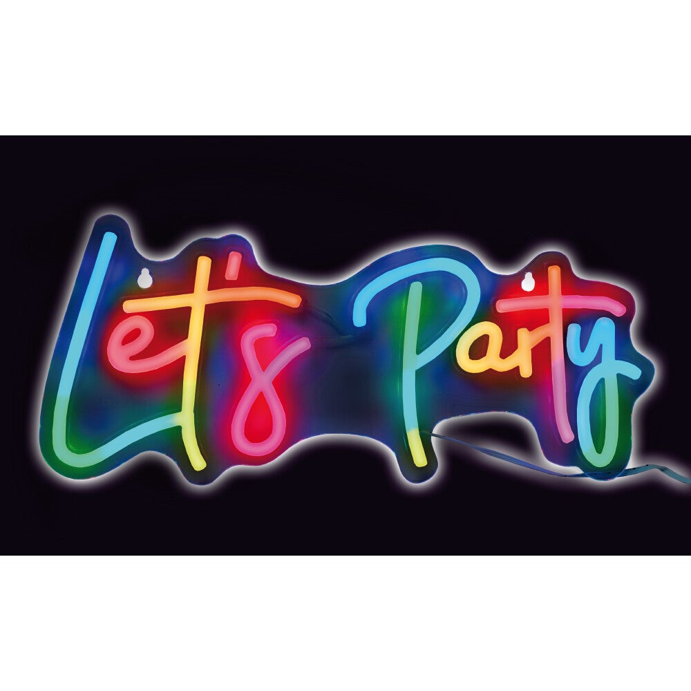 Neon skylt Let´s Party! LED