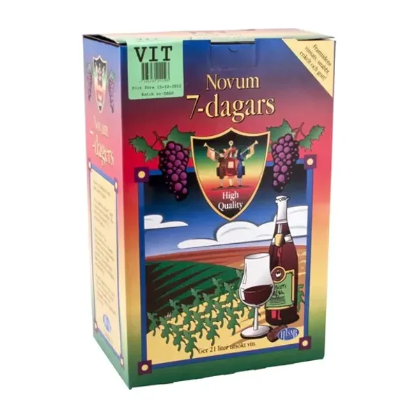 Novum Vitvin 7-dagarsvin,med jässats      art.nr.11202