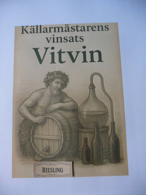 Källarmästarens Riesling.Art.nr.100027