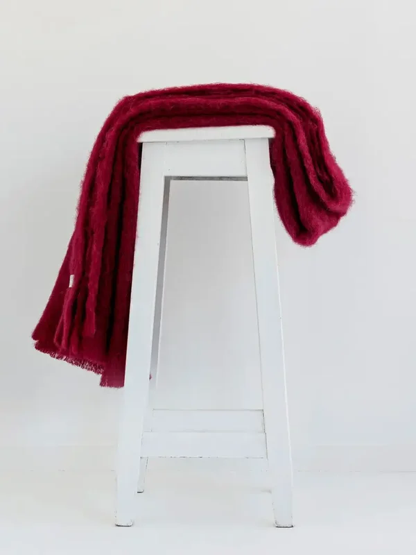 NZ Mohair Throw - Tamarind