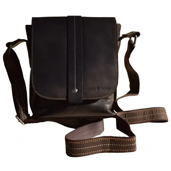 Mini Leather Messenger Bag Brown - Unisex