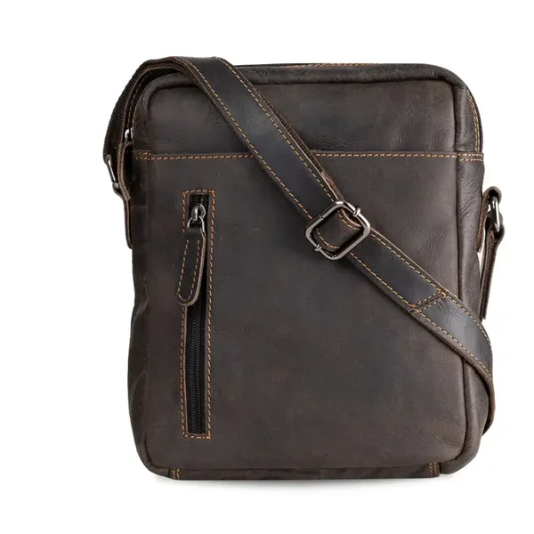 Leather Shoulder Bag Brown - Unisex