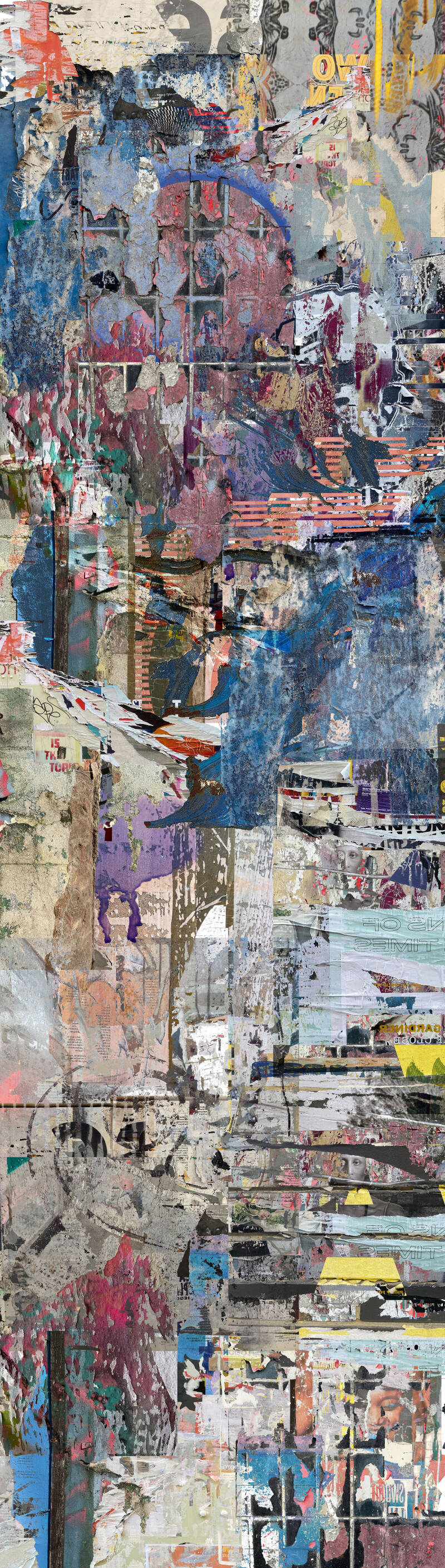 &#039;Treasures&#039;, Digital Collage, 209/59.5cm