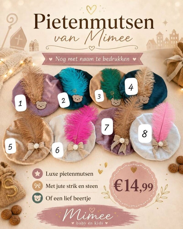 Pietenmutsen van Mimee