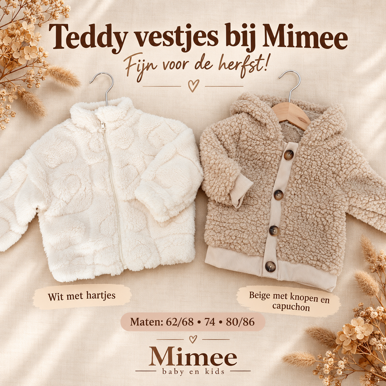 Teddy jasjes wit