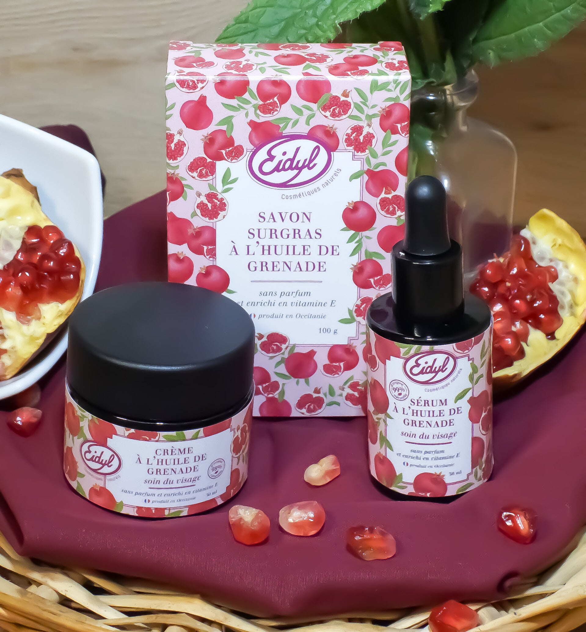 Routine complète à l'huile de grenade