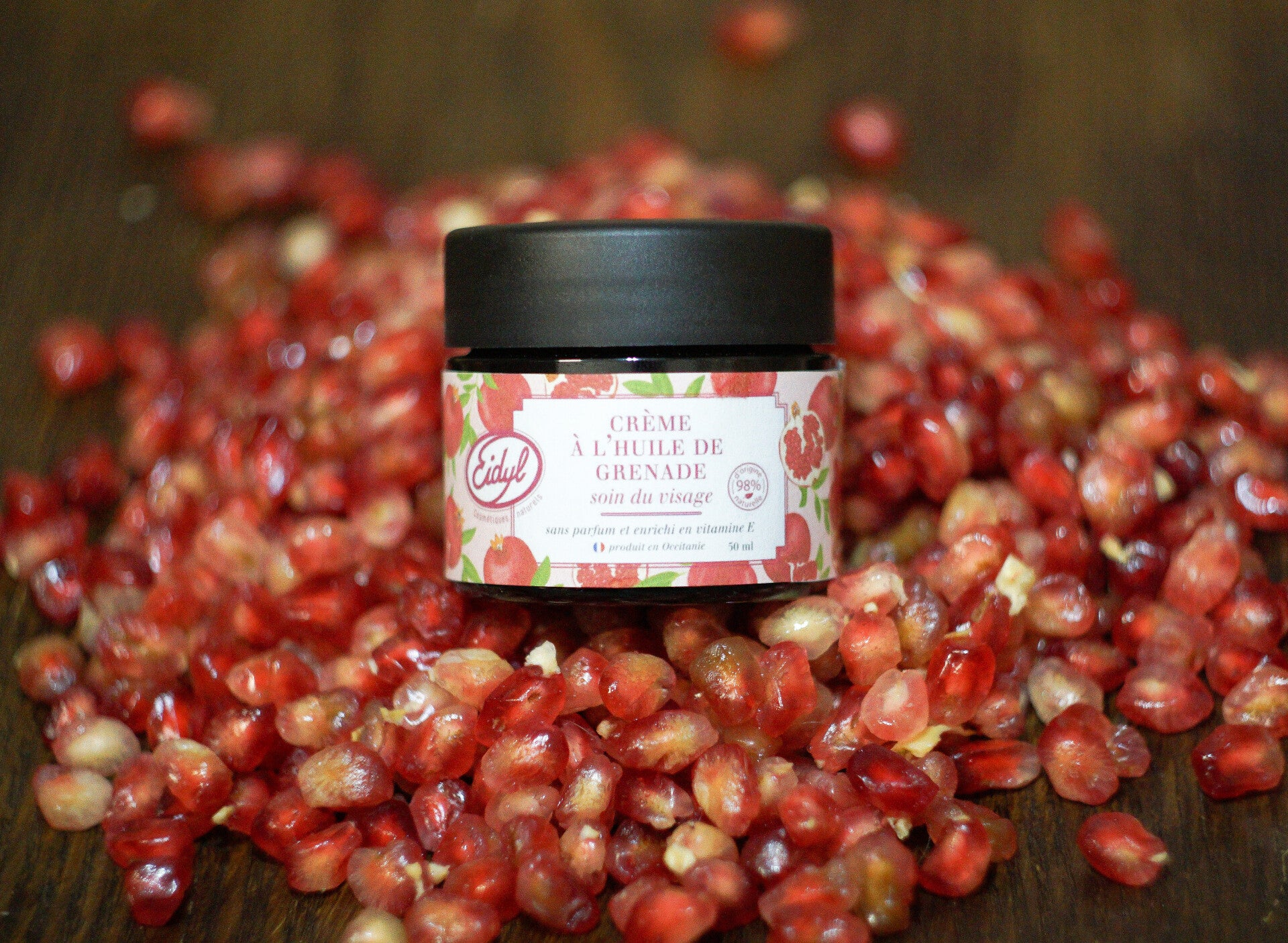 Crème de soin du visage à l'huile de grenade 50ml