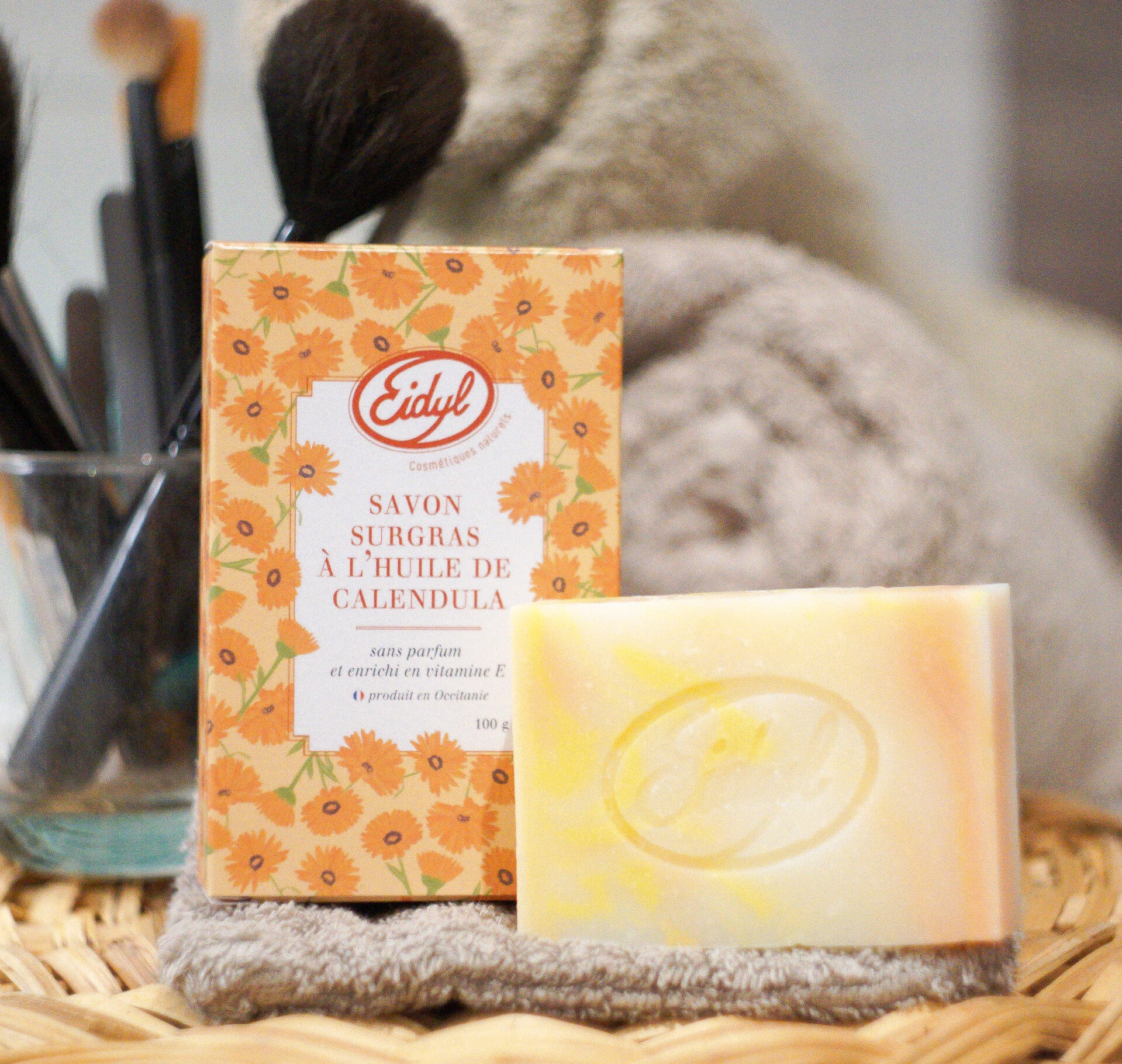 Savon surgras à l'huile de calendula 100g