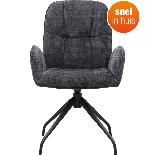 Eetkamerstoel Casper antraciet