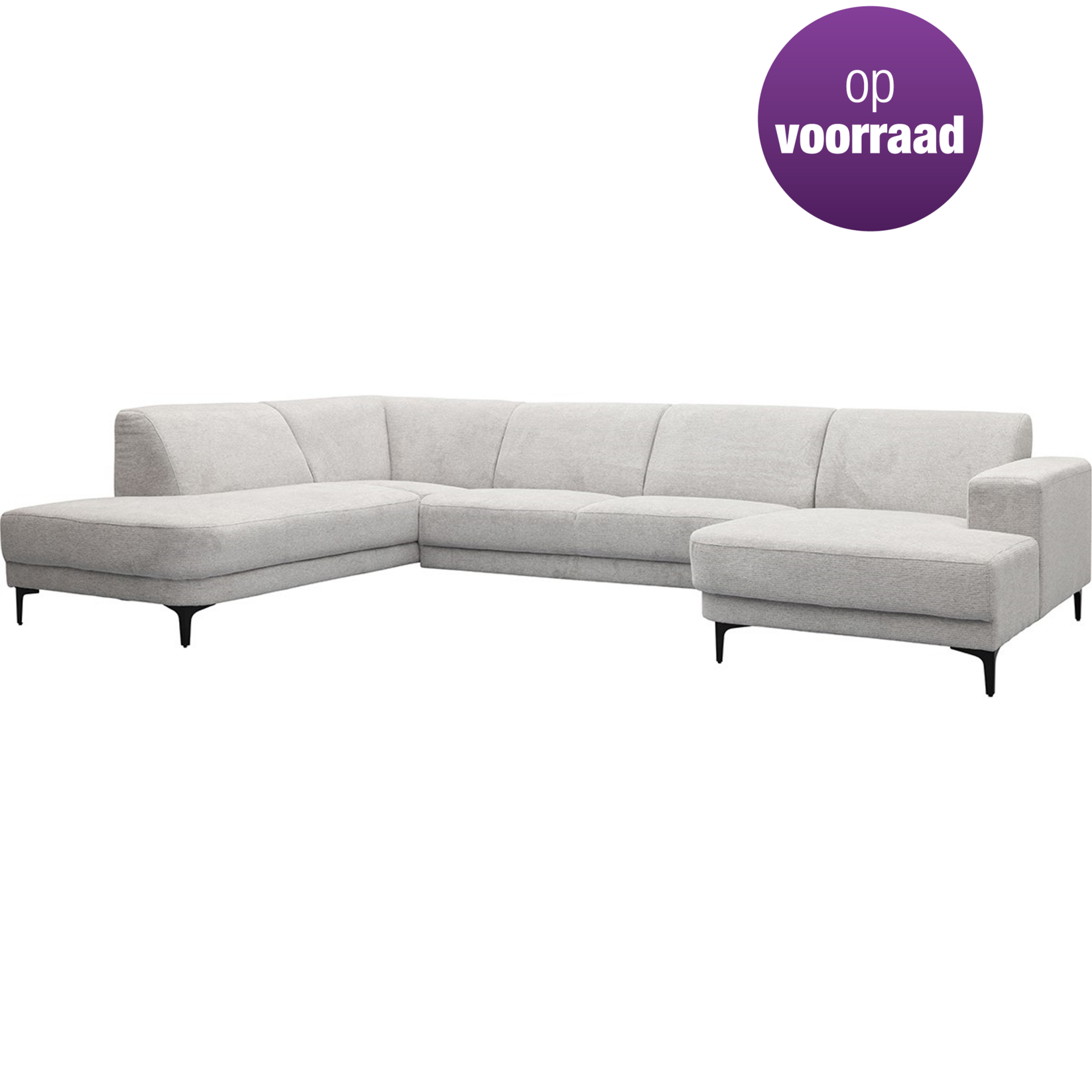 Bank Edward hoek-zit-eiland links + 2.5 zits + longchair rechts