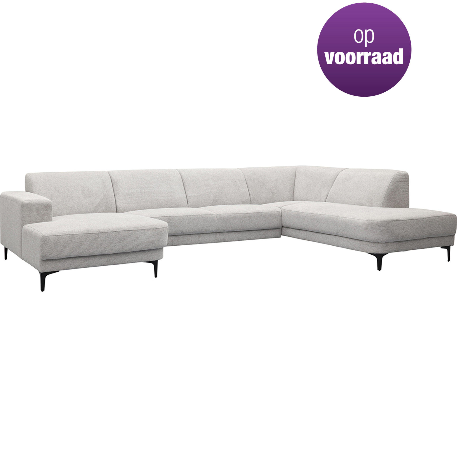 Bank Edward longchair + links2.5 zits  + hoek-zit-eiland rechts