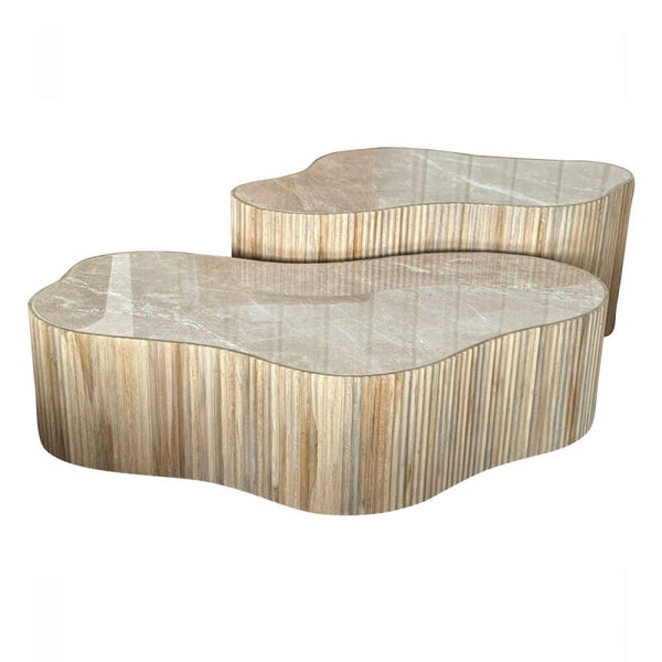 Salontafel Onyx set van 2