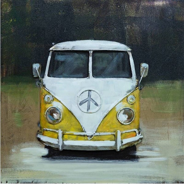 VW geel 3d art