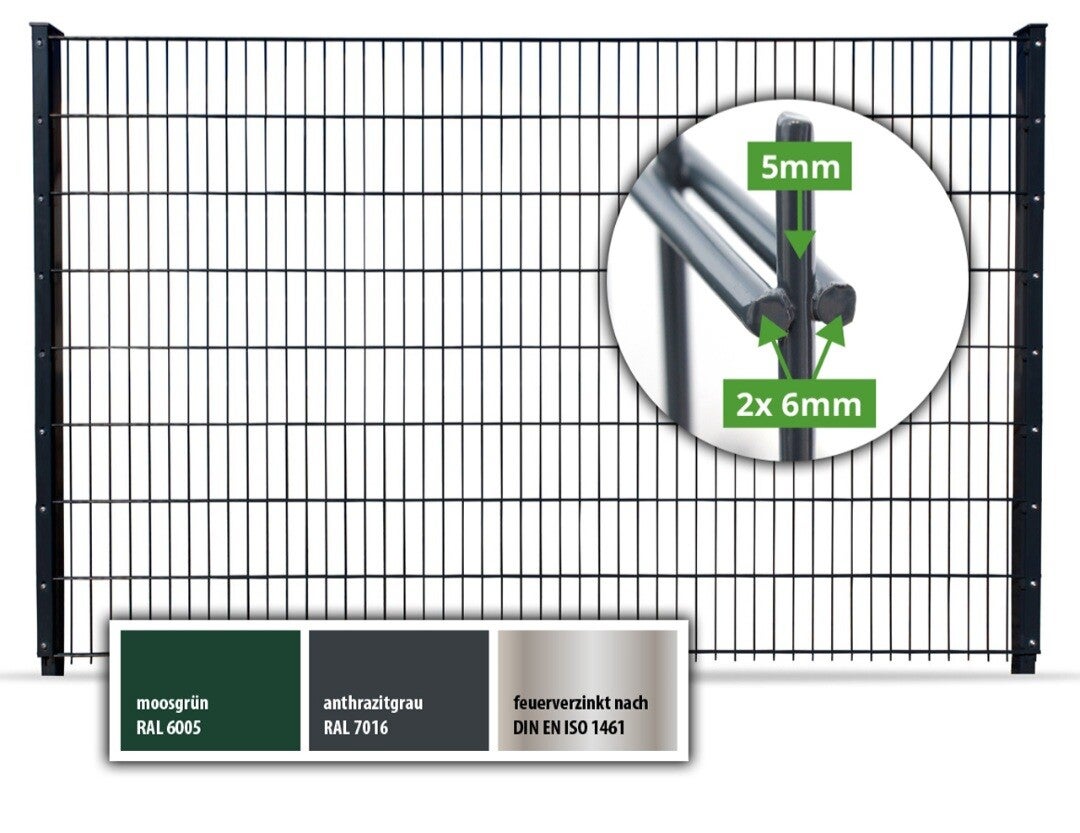 Doppelstabmatte 183 h  6/5/6