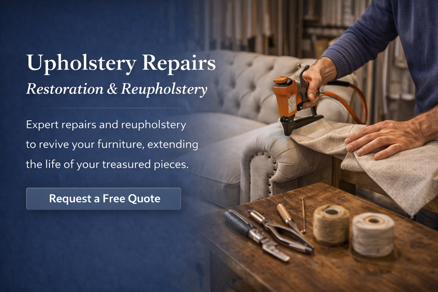 Expert Sofa & Chair Upholstery Repairs