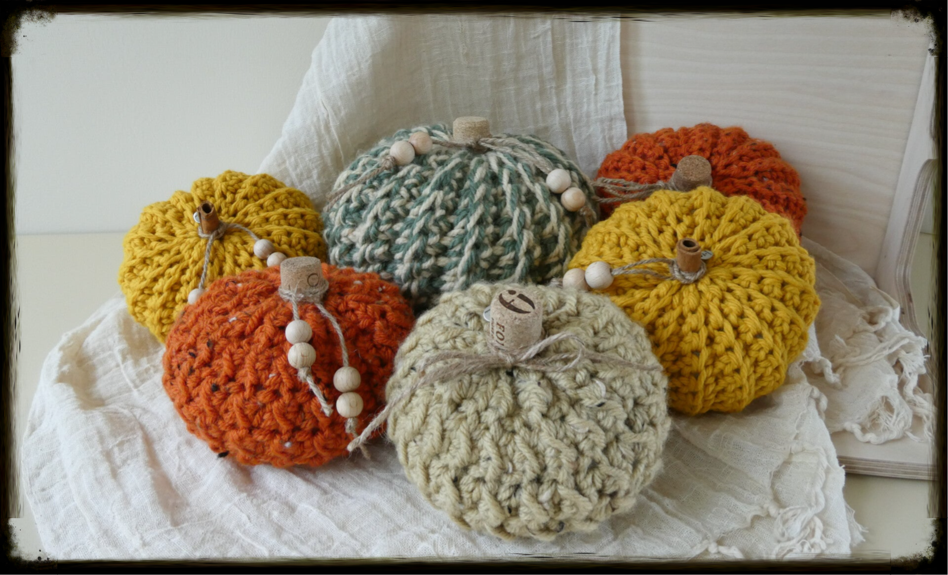 Gehaakte pompoenen - Wol & Lavendel, wol, handgemaakt, herfst