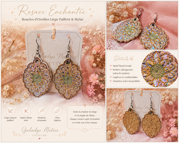 ✨ Boucles d'Oreilles « Rosace Enchantée » ✨