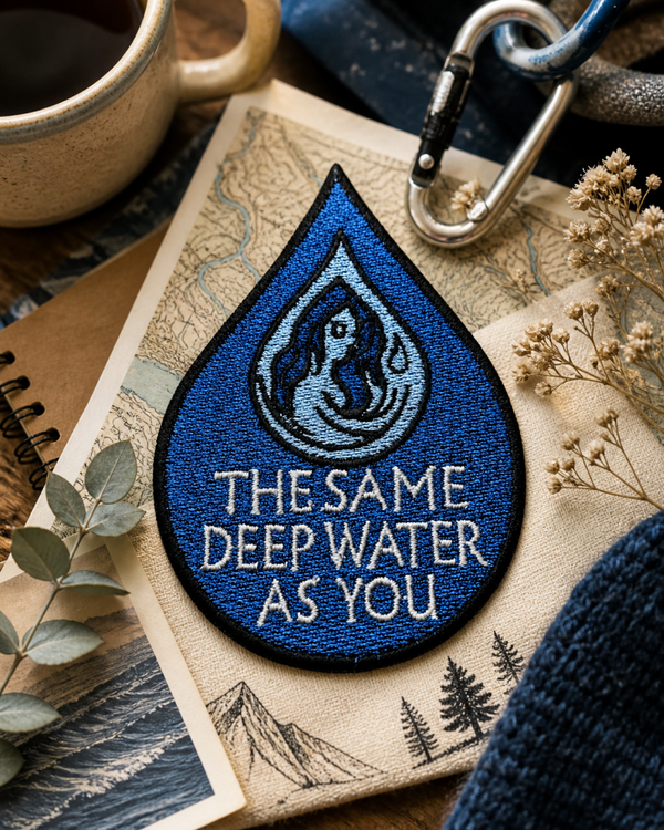 💧Patch brodé The Cure – The Same Deep Water As You – écusson rock bleu