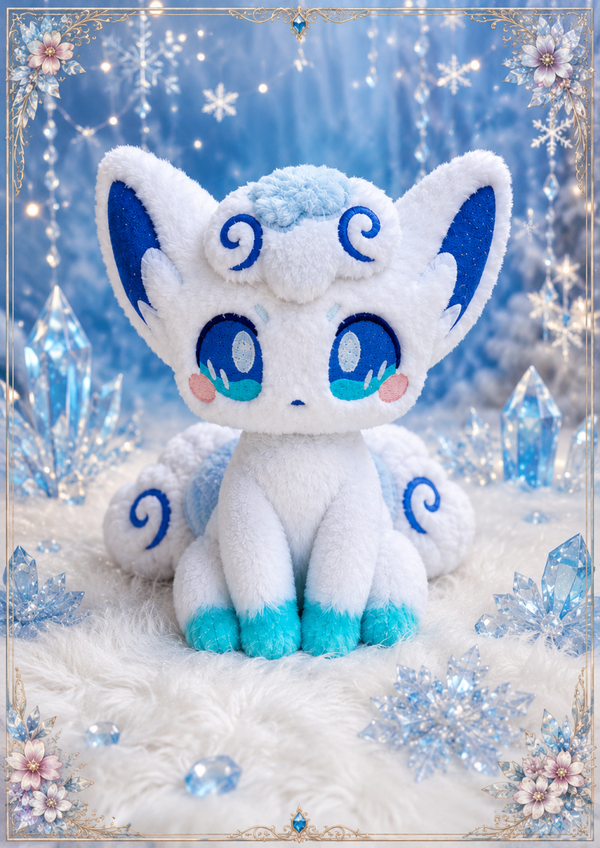 ❄️ Peluche Vulpix d’Alola artisanale ❄️