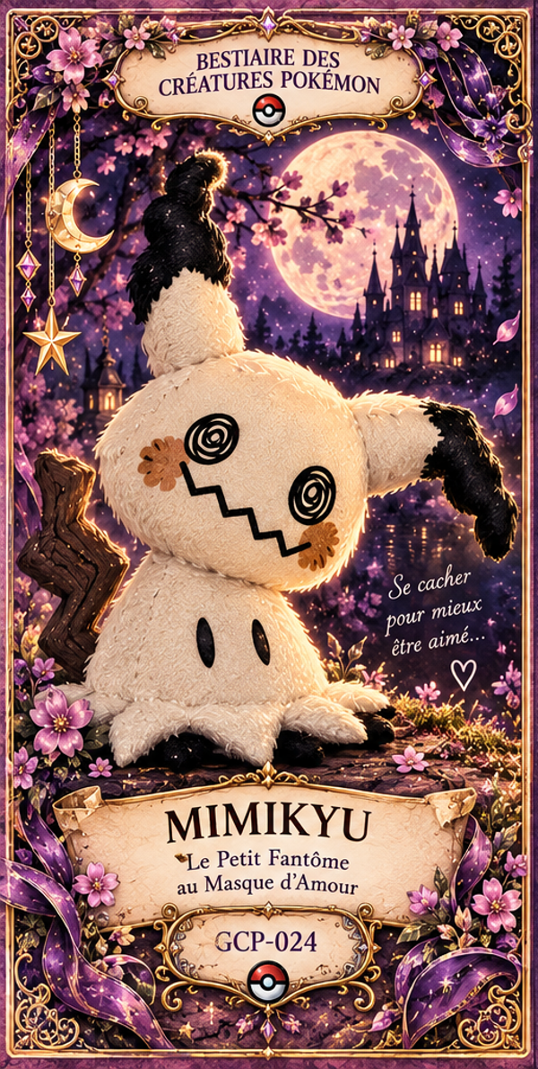 👻 Mimikyu – Le Petit Fantôme au Masque d’Amour
