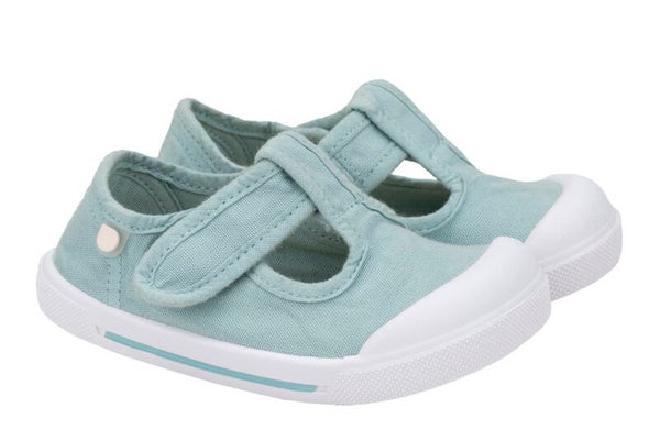 Salomé en toile - Canva Pepito - Menta (Vert) - Igor Barefoot Wide