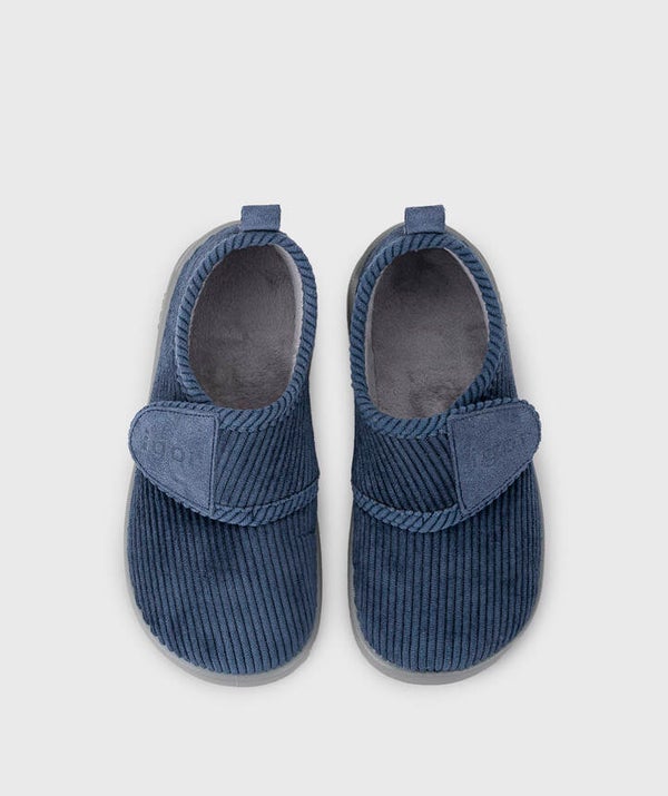 Chaussons - Velours Marine - Junior - Igor barefoot medium - W10347-003