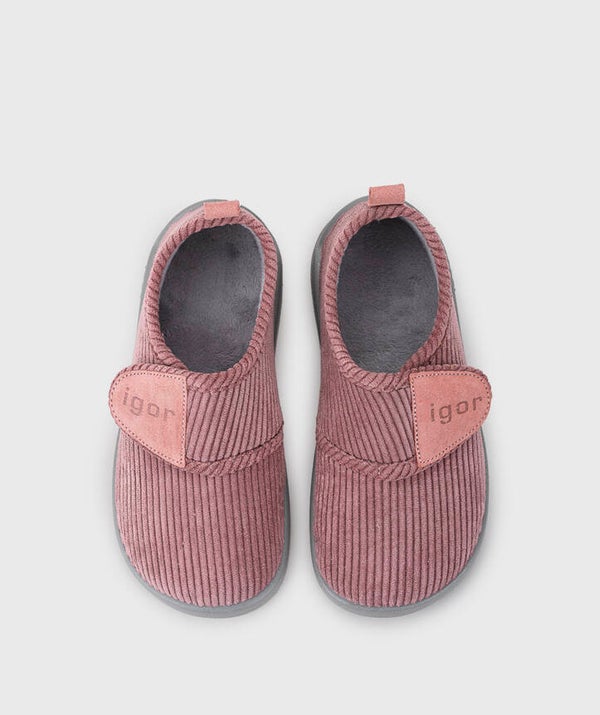 Chaussons - Velours Rose - Junior - Igor barefoot medium - W10347-010