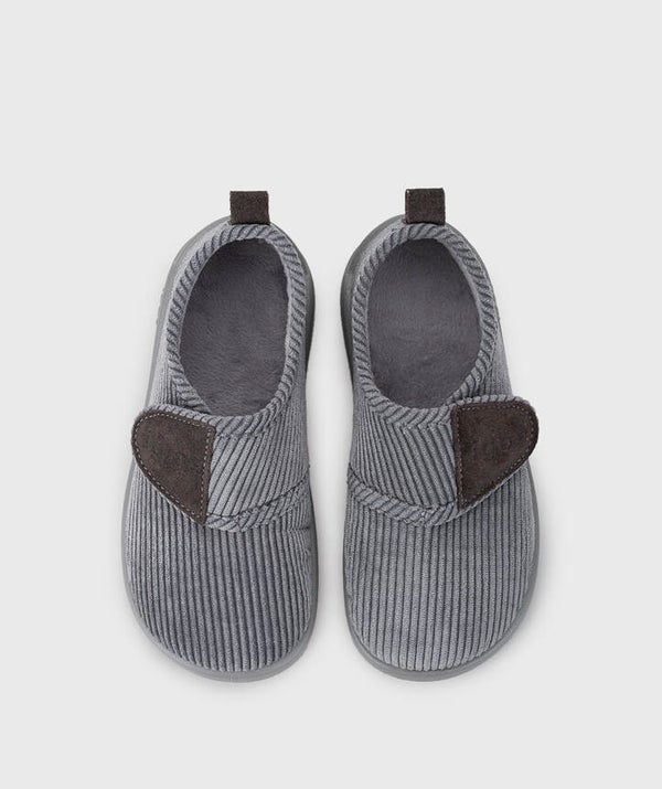 Chaussons - Velours Gris - Junior - Igor barefoot medium - W10347-017
