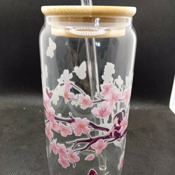 verre a paille fleur de cerisier