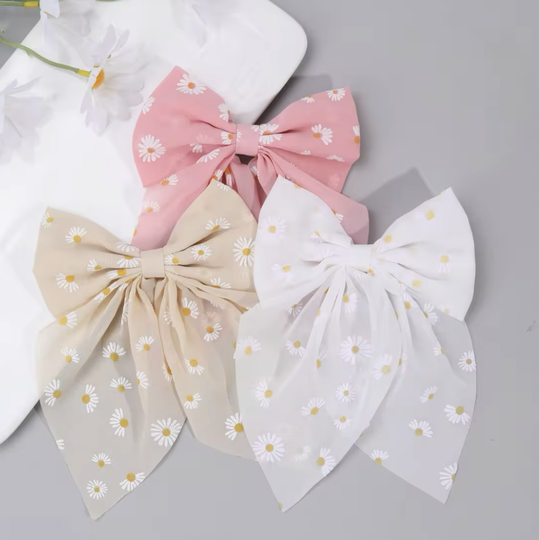 X3 large daisy hair bows