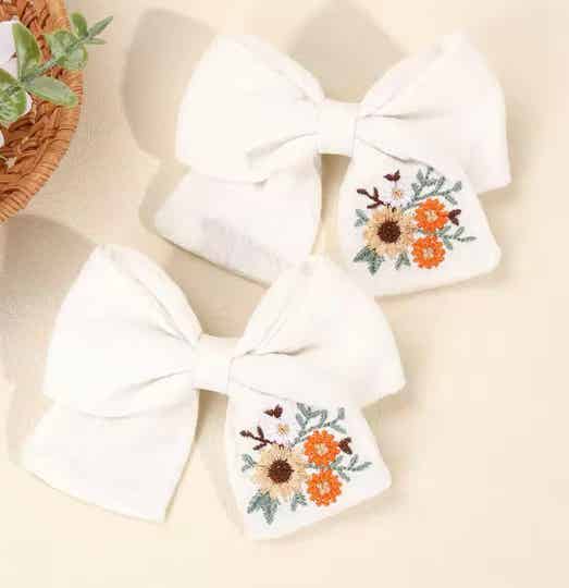 X2 fabric hair clips