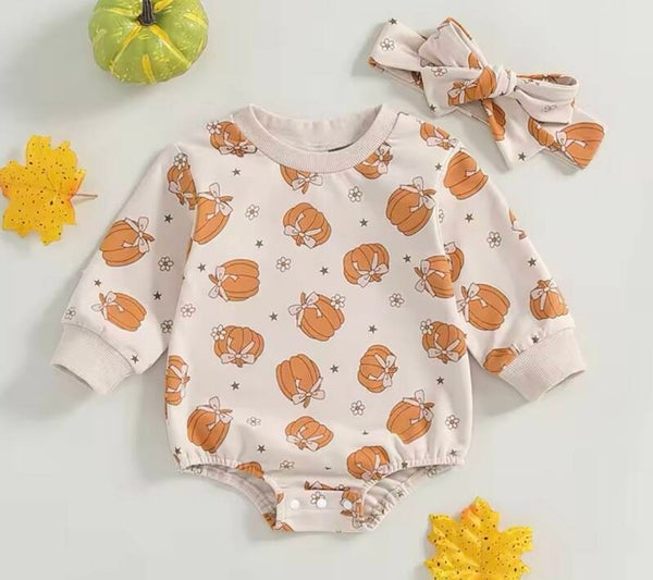 Pumpkin romper set